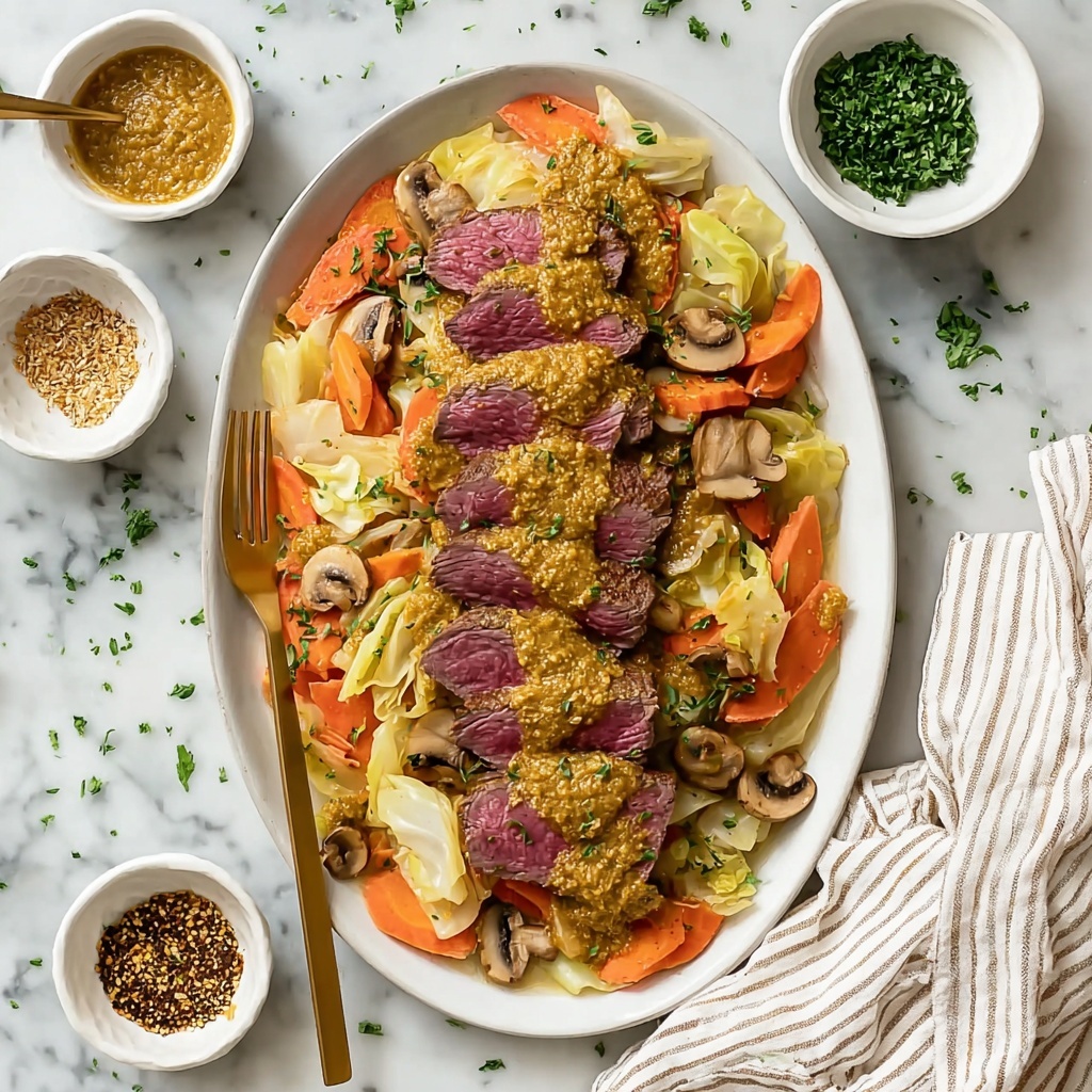 Slow Cooker Corned Beef and Cabbage Recipe - Recipe Image