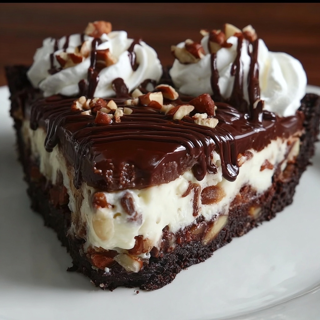 Hot Fudge Sundae Brownie Cheesecake Recipe - Recipe Image