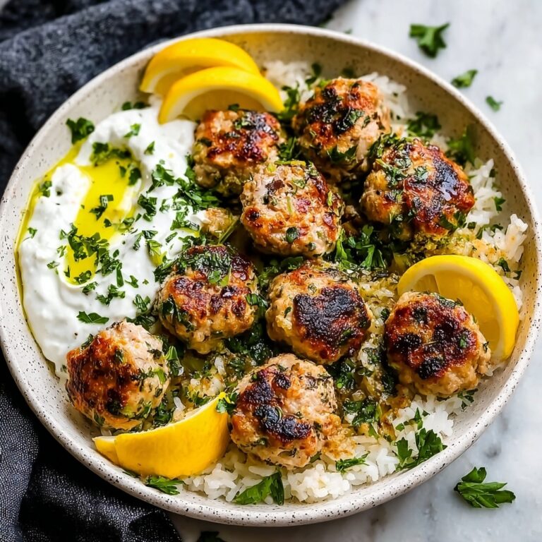 Greek Chicken Meatballs Recipe
