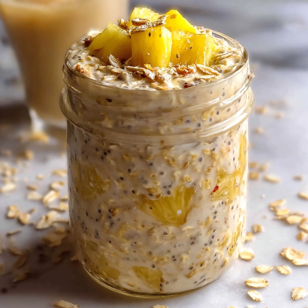 Pineapple Upside-Down Overnight Oats Recipe - Recipe Image
