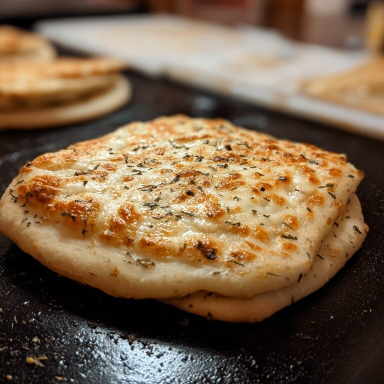 Cheese Stuffed Flatbread Recipe