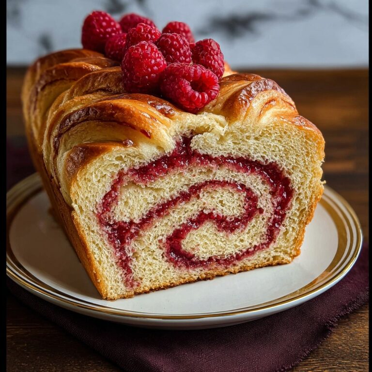 Raspberry Swirl Brioche Loaf Recipe