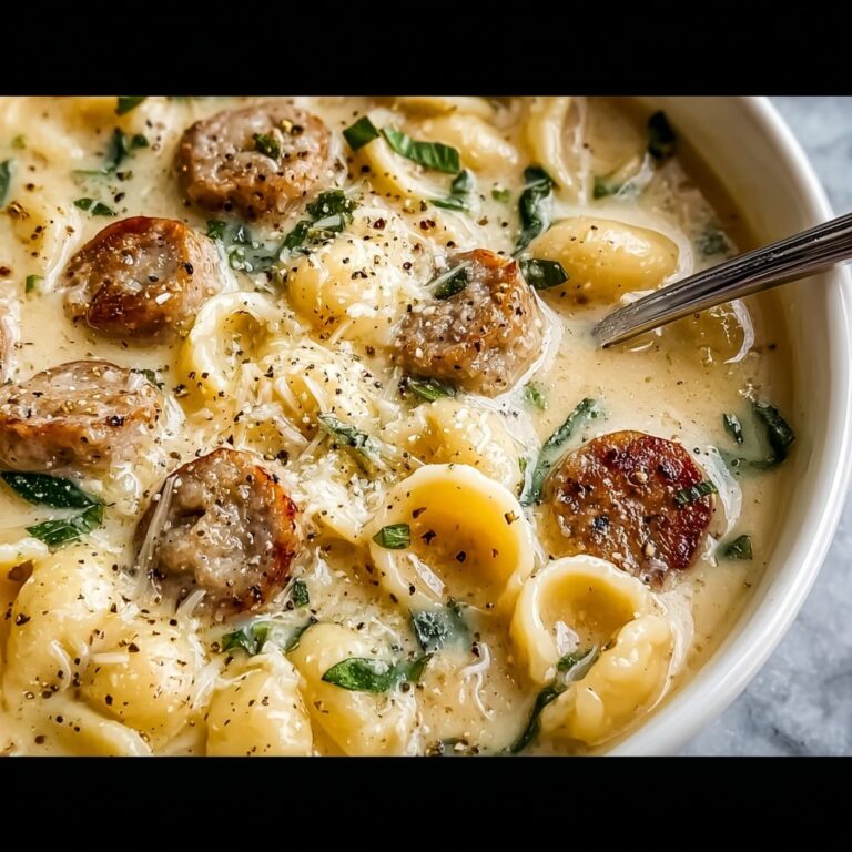 Creamy Parmesan Italian Sausage Ditalini Soup Recipe