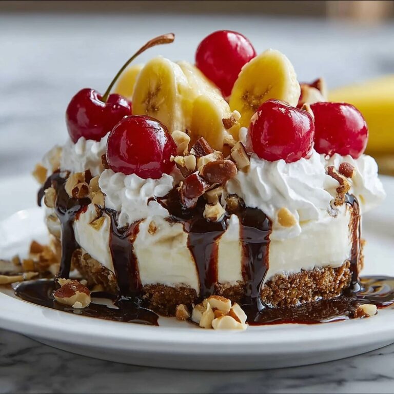 Heavenly No-Bake Banana Split Cheesecake Recipe