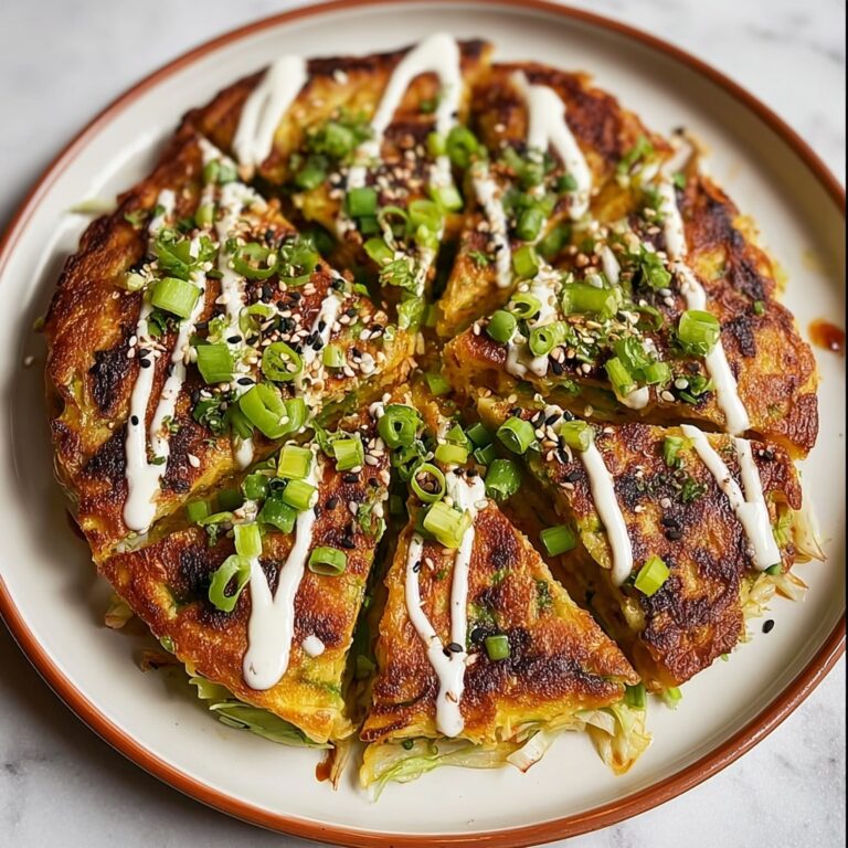Okonomiyaki: Japanese Cabbage Pancake Recipe