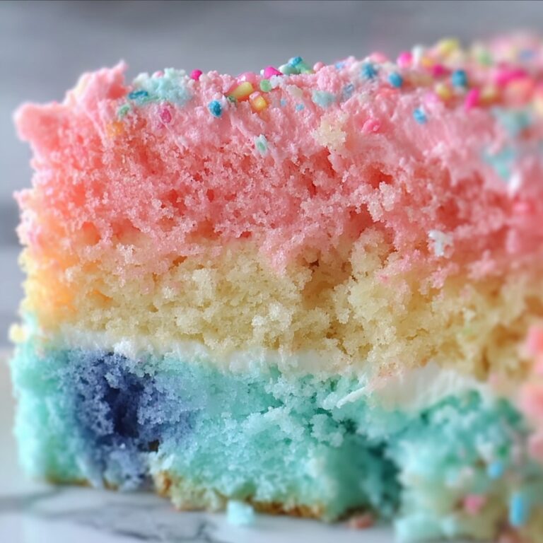 Cotton Candy Poke Cake Recipe