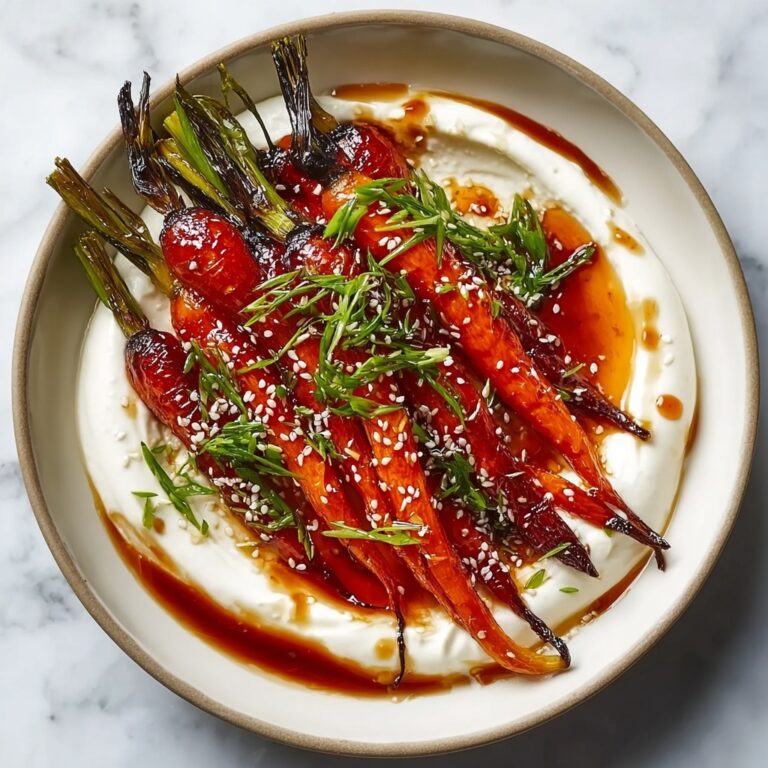 Swicy Gochujang Carrots on Yogurt – Bold & Elegant Side Recipe