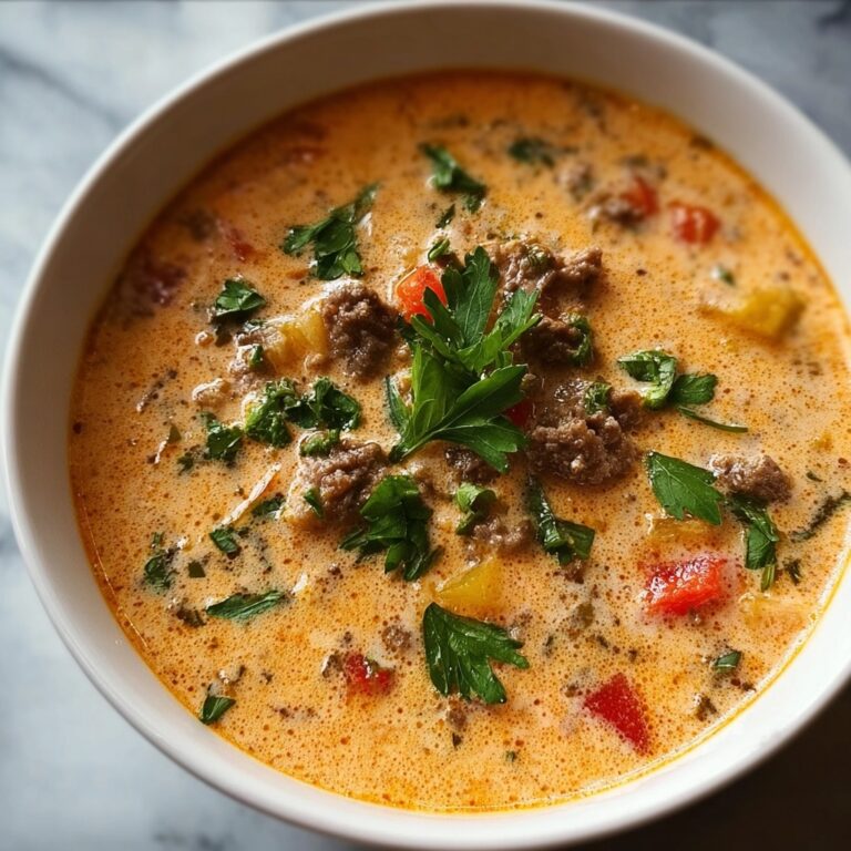Creamy Slow Cooker Cheeseburger Soup Recipe