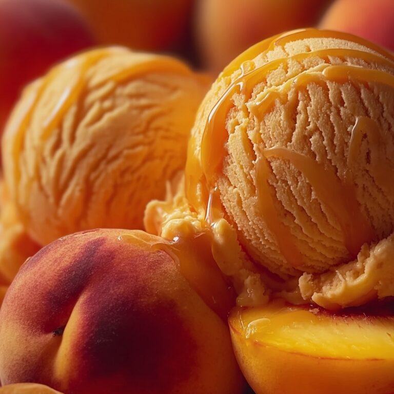Easy Refreshing Peach Sorbet Recipe