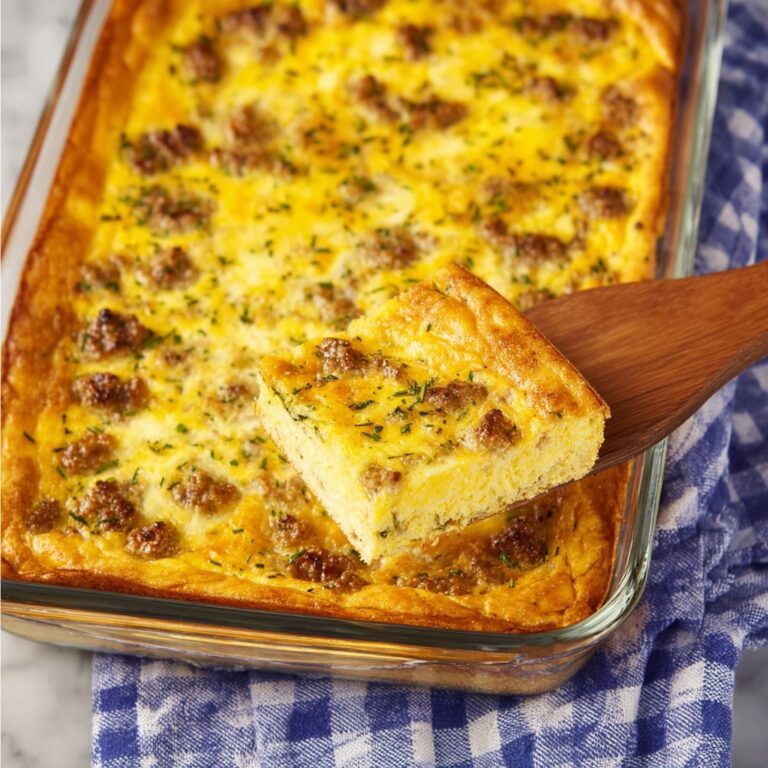 Old English Sausage Breakfast Casserole Recipe