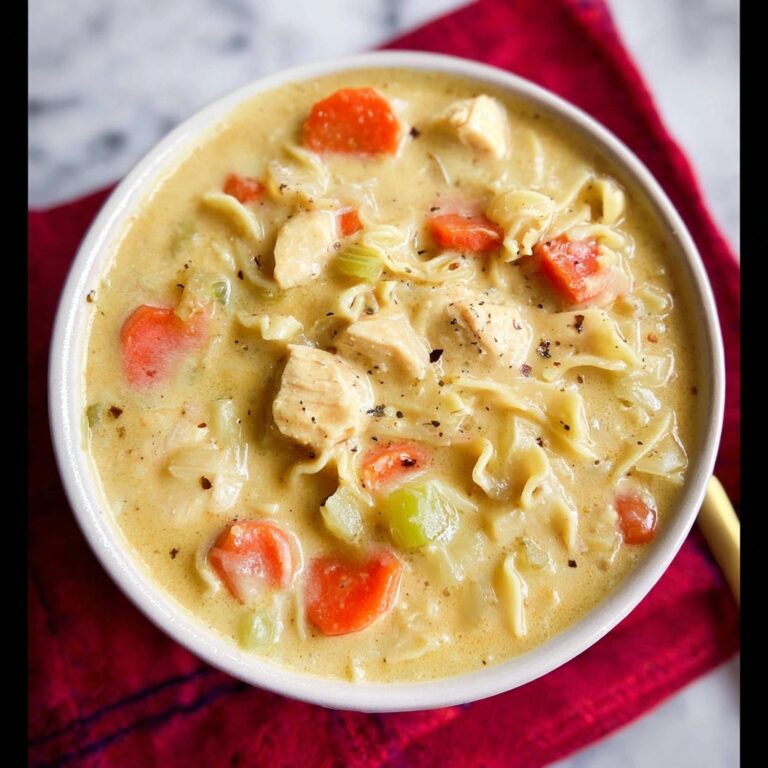 Cheesy Chicken Noodle Soup Recipe