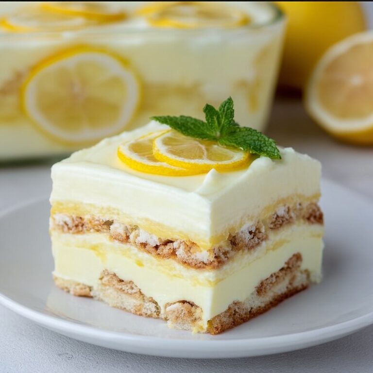 No-Bake Lemon Eclair Cake Recipe
