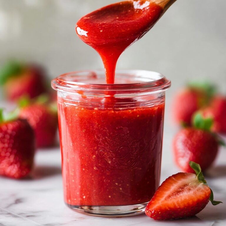 Quick & Easy Strawberry Coulis (Strawberry Sauce) Recipe
