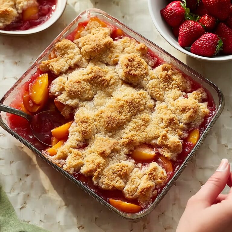 Homemade Strawberry Peach Cobbler Recipe