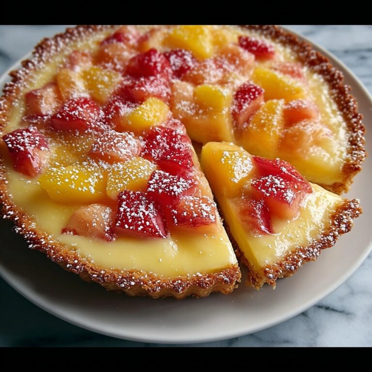 Irresistible Rhubarb Custard Kuchen: Creamy Tart Bake Recipe