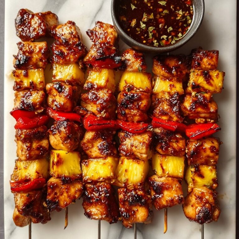 BBQ Pineapple Chicken Kabobs Recipe