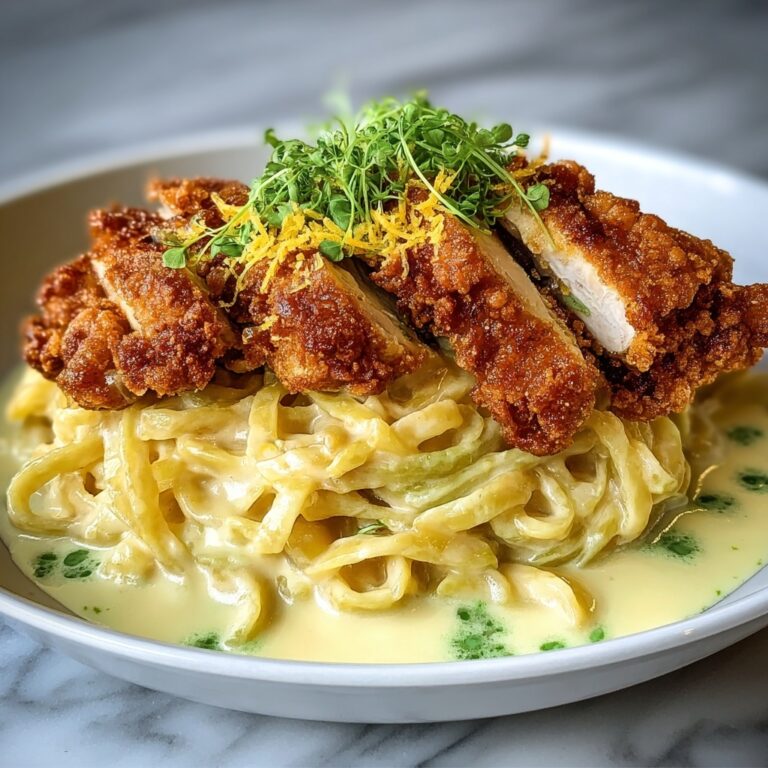 Crispy Chicken with Creamy Parmesan Pasta Recipe