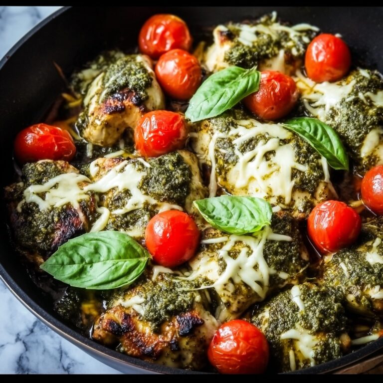 Italian Chicken Skillet with Pesto Recipe