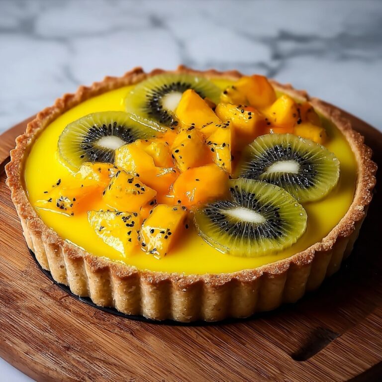 Mango and Passionfruit Anzac Tart Recipe