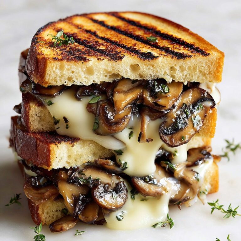 Mushroom Onion Gouda Grilled Cheese Recipe