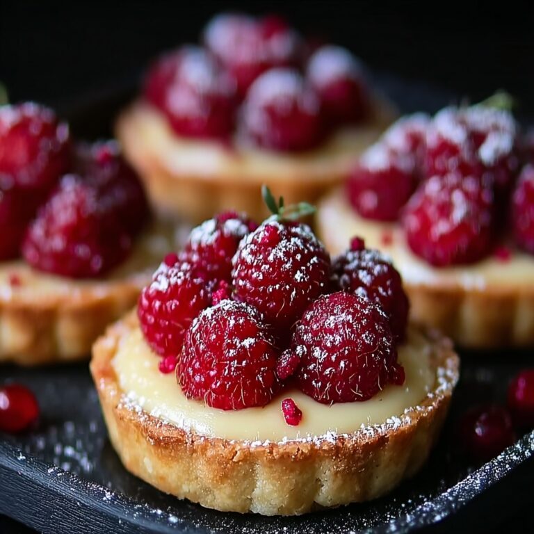 Raspberry & White Chocolate Tartlets Recipe
