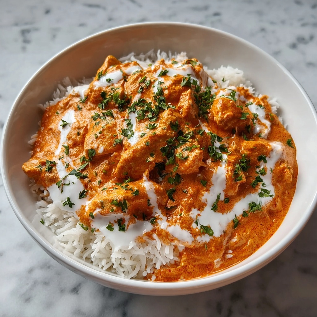 Easy Slow Cooker Butter Chicken & Rice Meal Recipe - Recipe Image