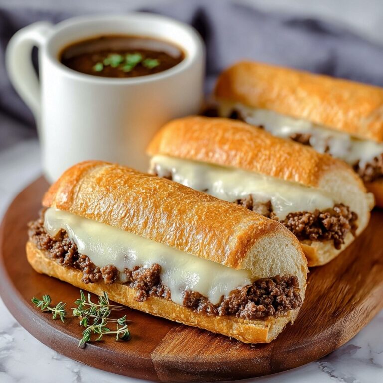 Ground Beef French Dip Sandwiches Recipe