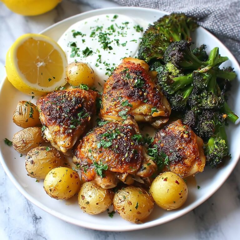 Lemon Garlic Chicken with Parmesan Herb Sauce Recipe