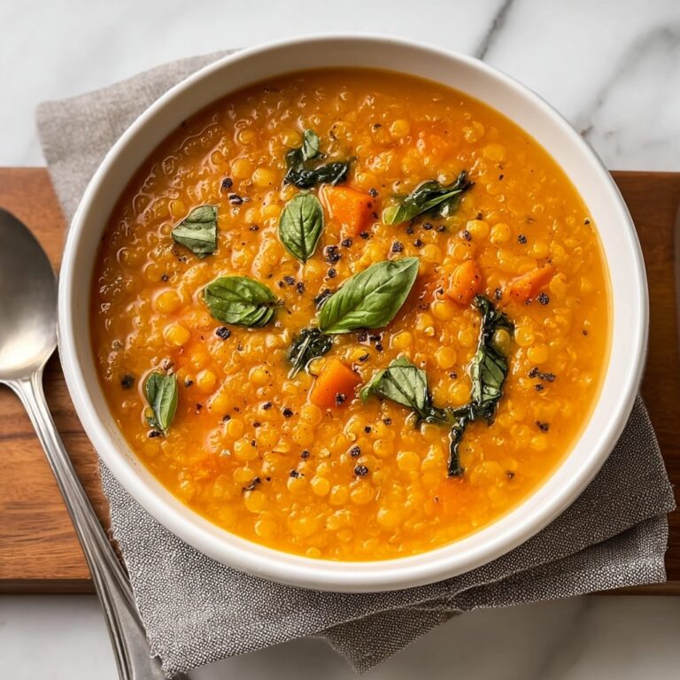 Creamy Red Lentil Soup Recipe