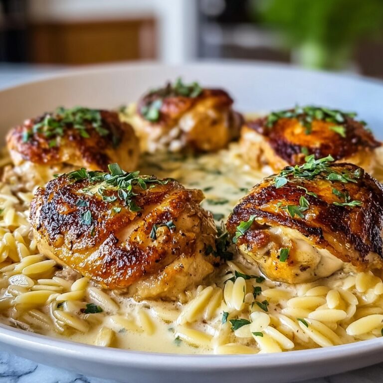 Creamy Tuscan Chicken with Orzo Recipe