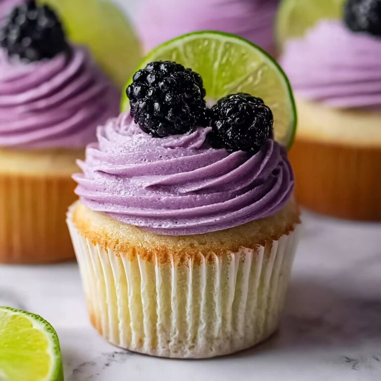Refreshing Blackberry Lime Cupcakes Recipe
