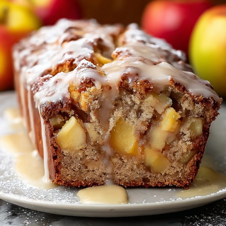 Apple Fritter Bread with Cinnamon and Sweet Glaze Recipe
