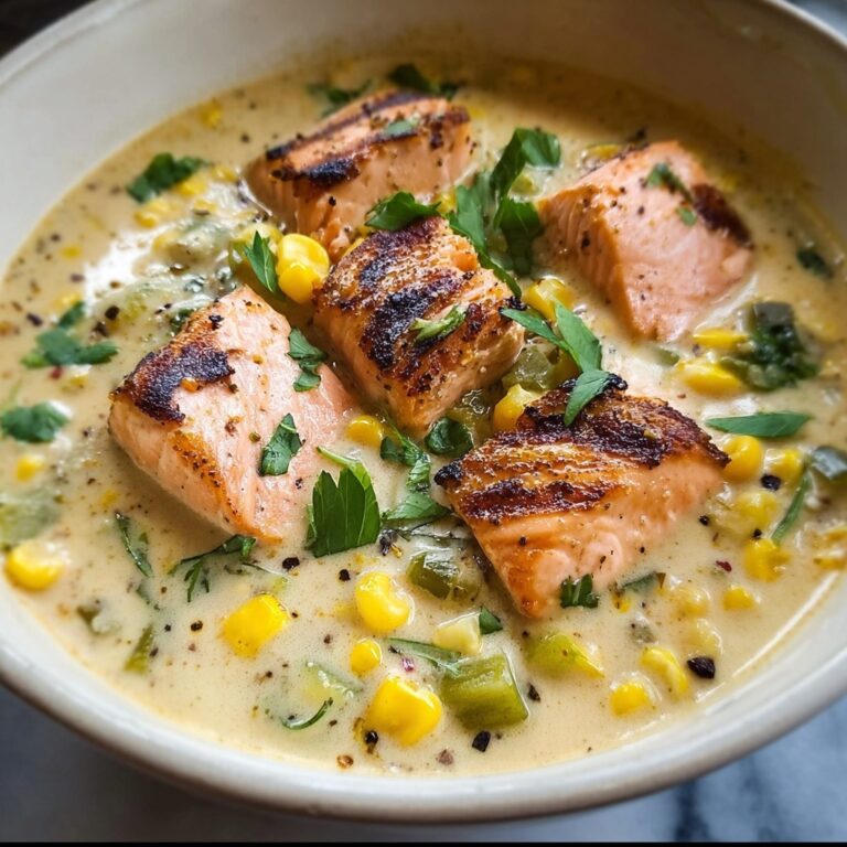 Creamy Blackened Salmon Chowder Recipe