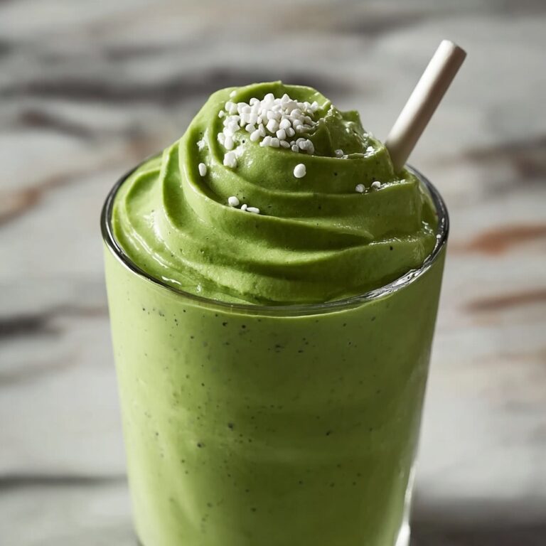 Creamy Spinach Protein Smoothie with Banana and Chia Seeds Recipe