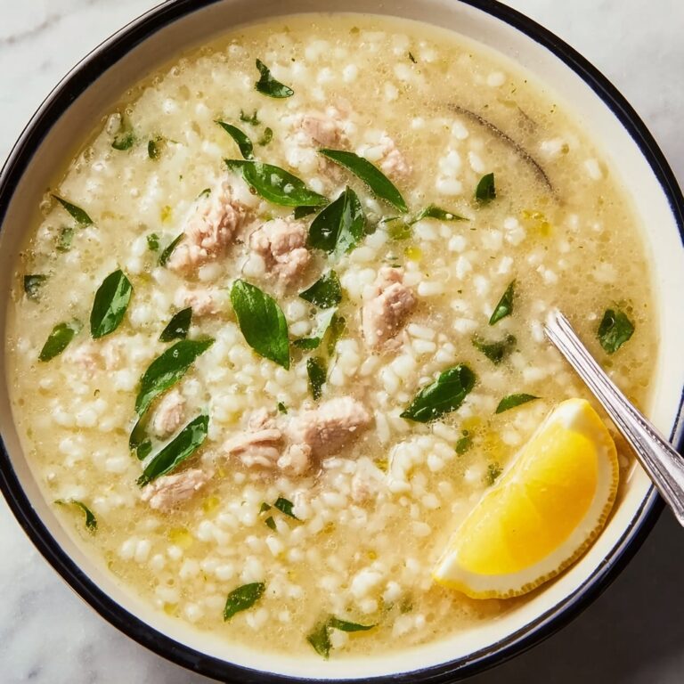 Lemony Turkey Rice Soup Recipe