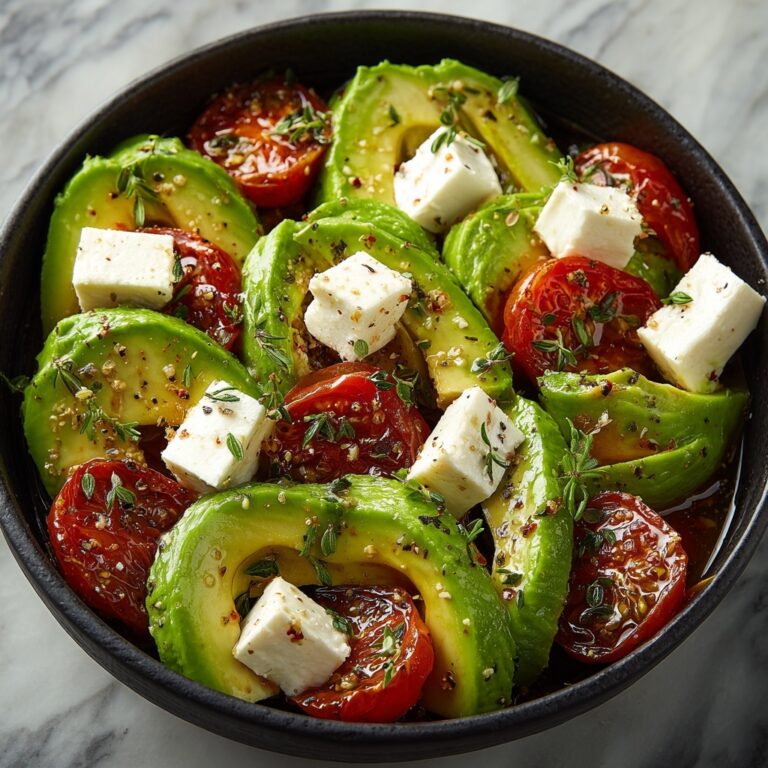 Greek Avocado Salad with Feta Recipe
