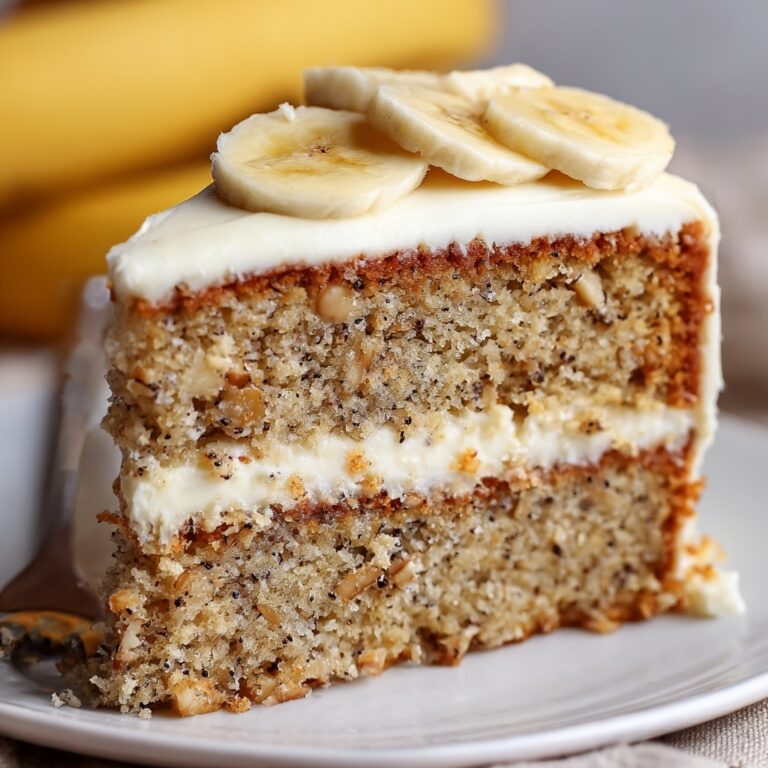 Banana Bread Cake with Cream Cheese Frosting Recipe