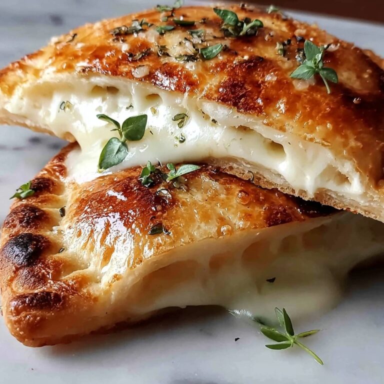 Chicken Alfredo Air Fryer Calzones Recipe