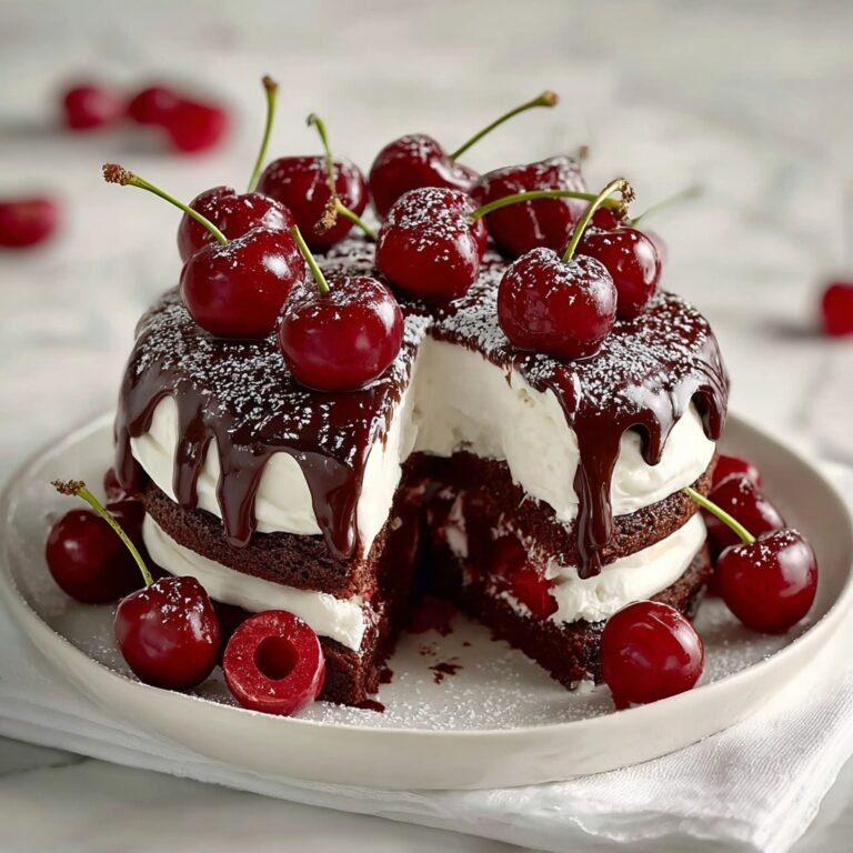 Swiss Chocolate Cherry Roll Cake Recipe