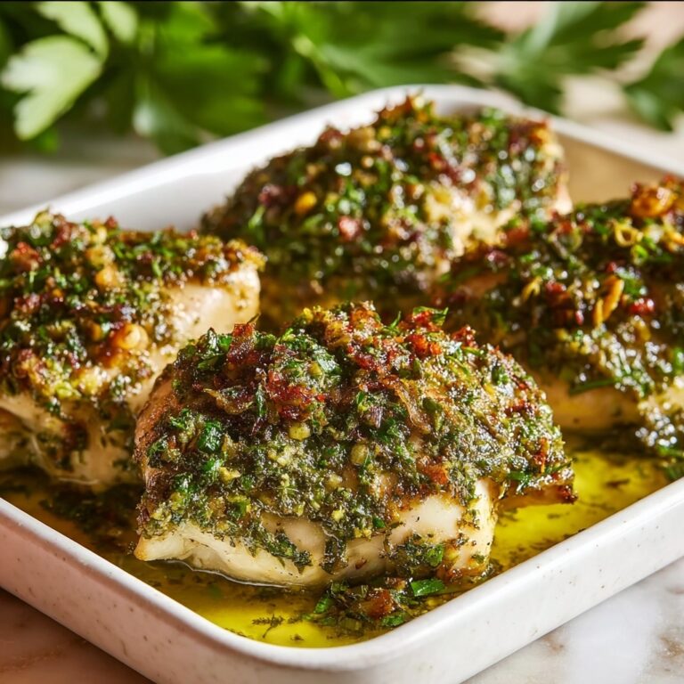 Spinach Herb Baked Chicken Recipe