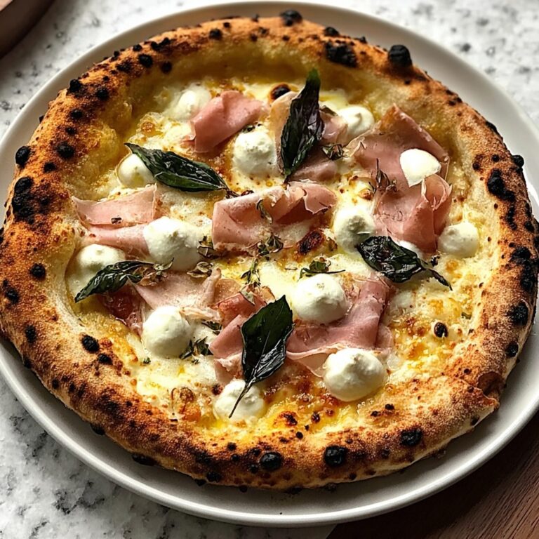 White Pizza with Prosciutto & Hot Honey Recipe