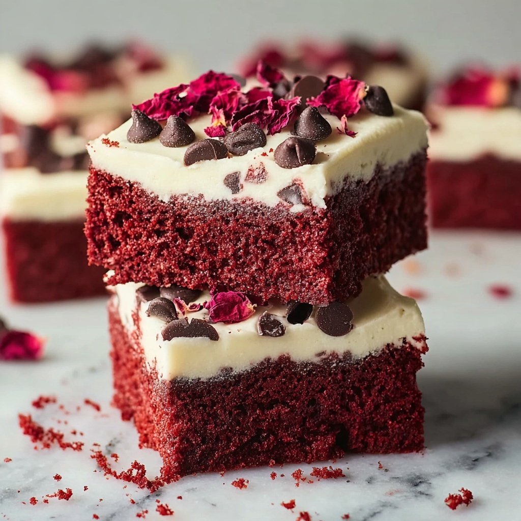 The Best Fudgy Red Velvet Brownies Recipe - Recipe Image
