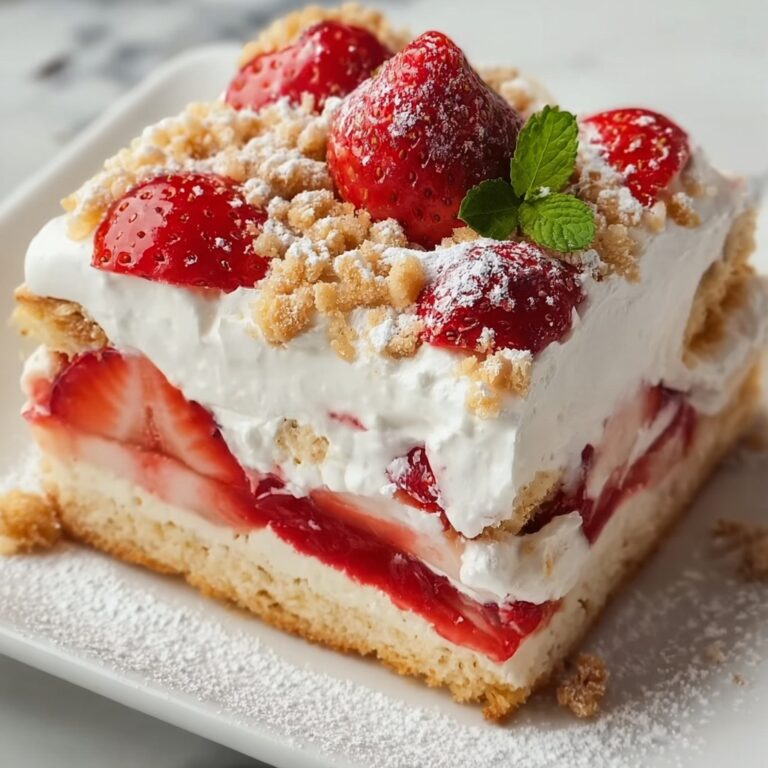 No Bake Strawberry Cheesecake Lasagna Recipe