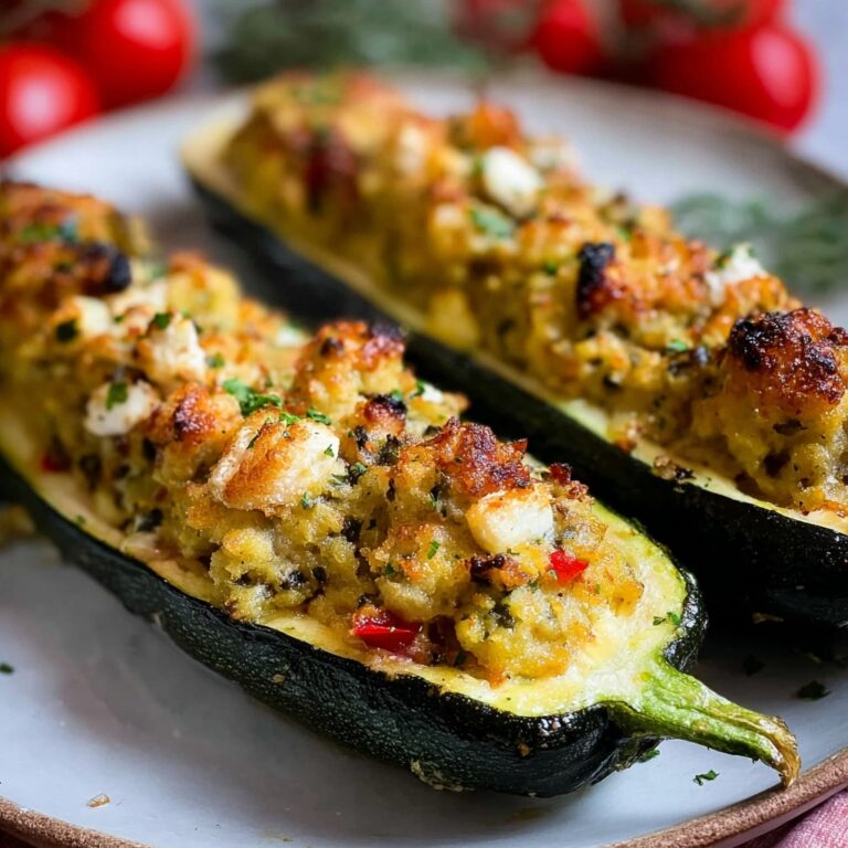 Mediterranean Stuffed Zucchini Recipe
