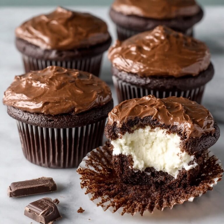 Cheesecake Stuffed Chocolate Cupcakes Recipe