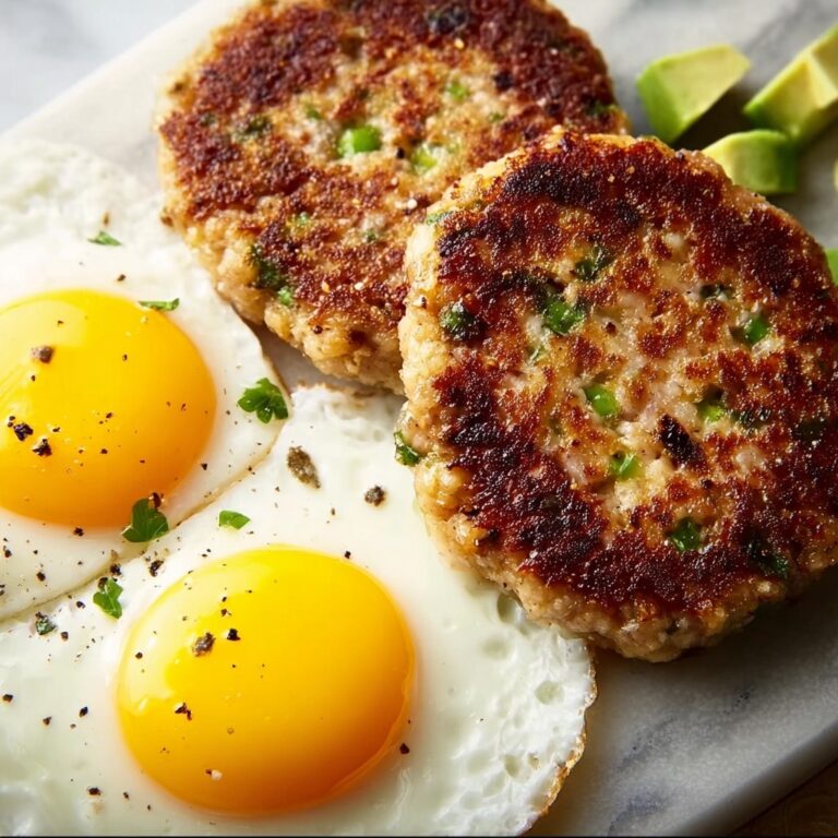 Turkey Breakfast Patties with Avocado and Egg Recipe
