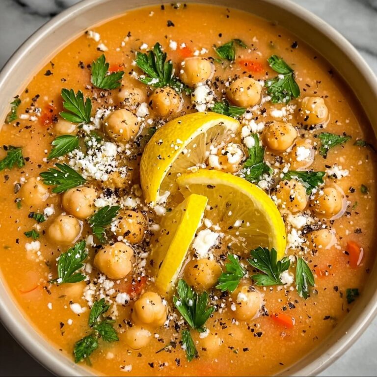 Greek Chickpea Soup with Lemon Recipe