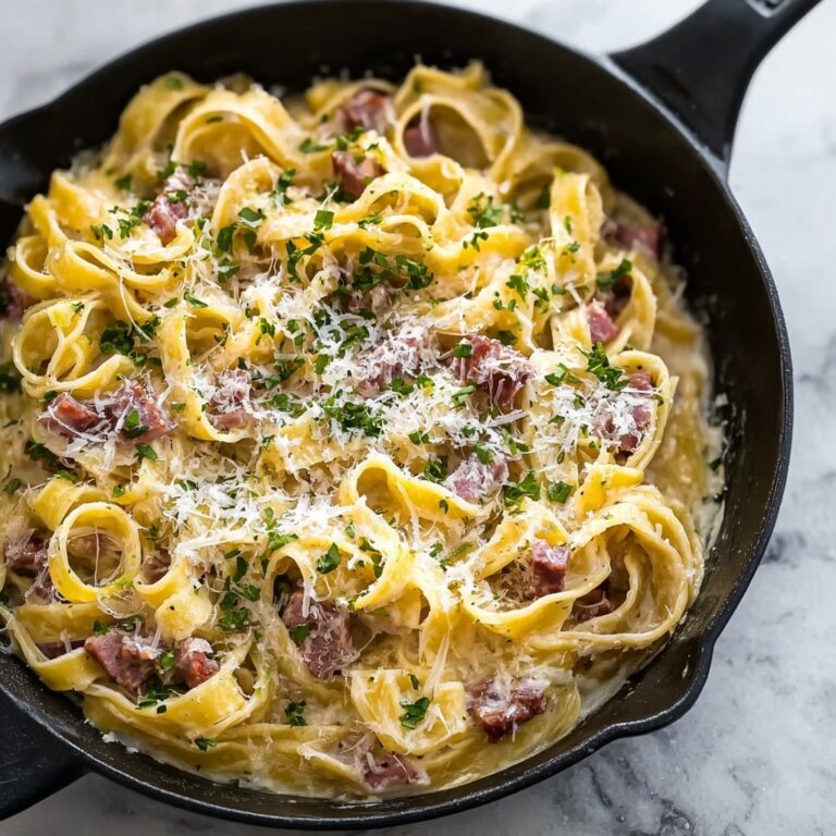 Creamy Avocado Carbonara with Smoked Beef Recipe