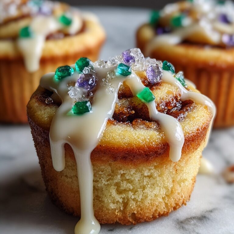 Mini King Cake Cupcakes Recipe
