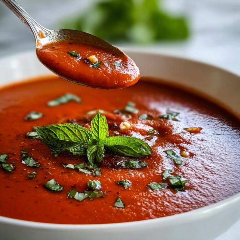 Roasted Red Pepper White Bean Soup Recipe